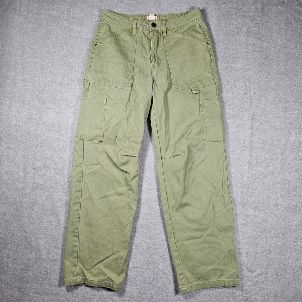 Billabong Womens Sage Green Cotton Twill Cargo Carpenter Utility Pants Size 24 - Picture 5 of 5